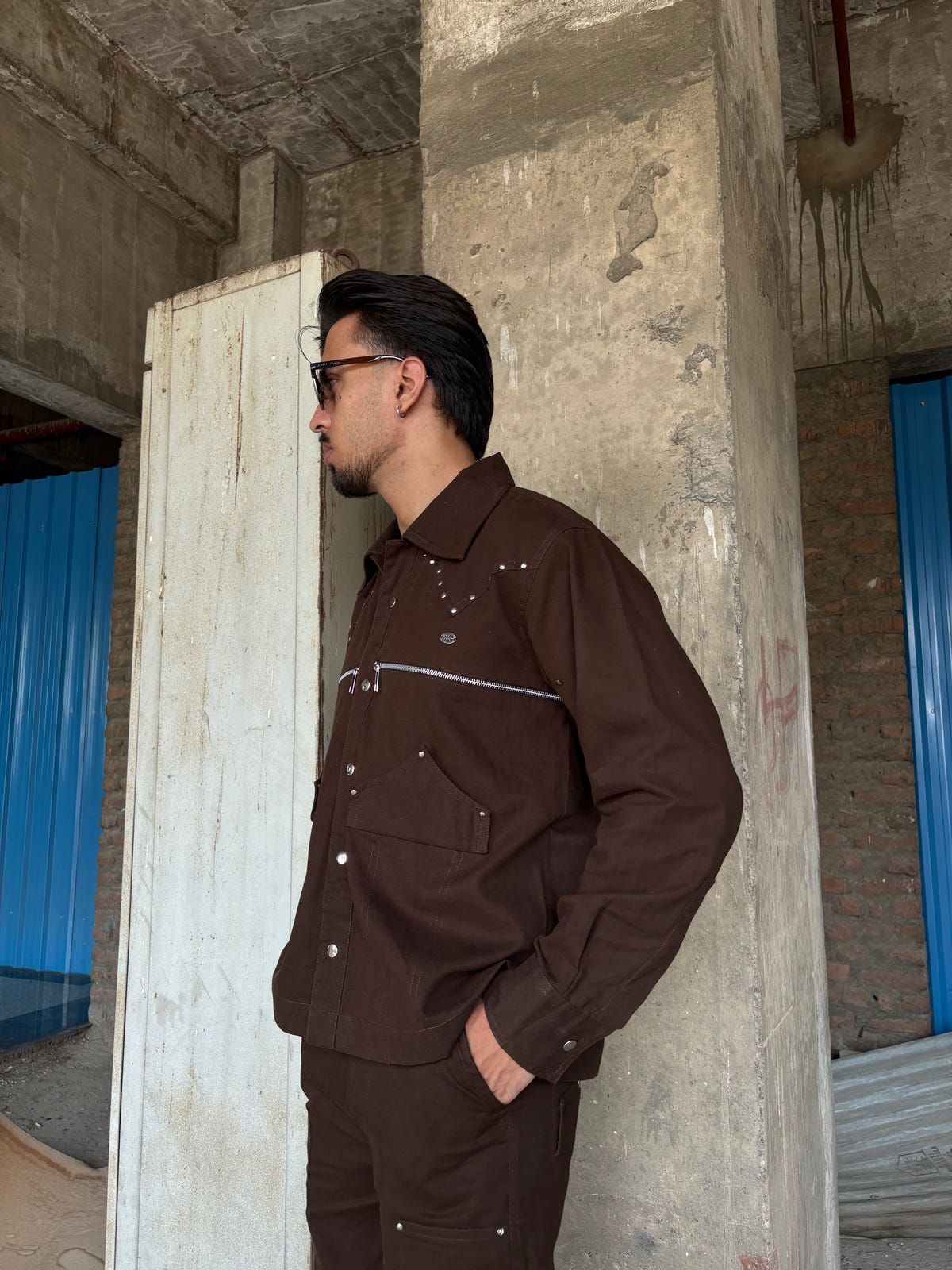 Umber Brown Full-Sleeve Shirt - image 2