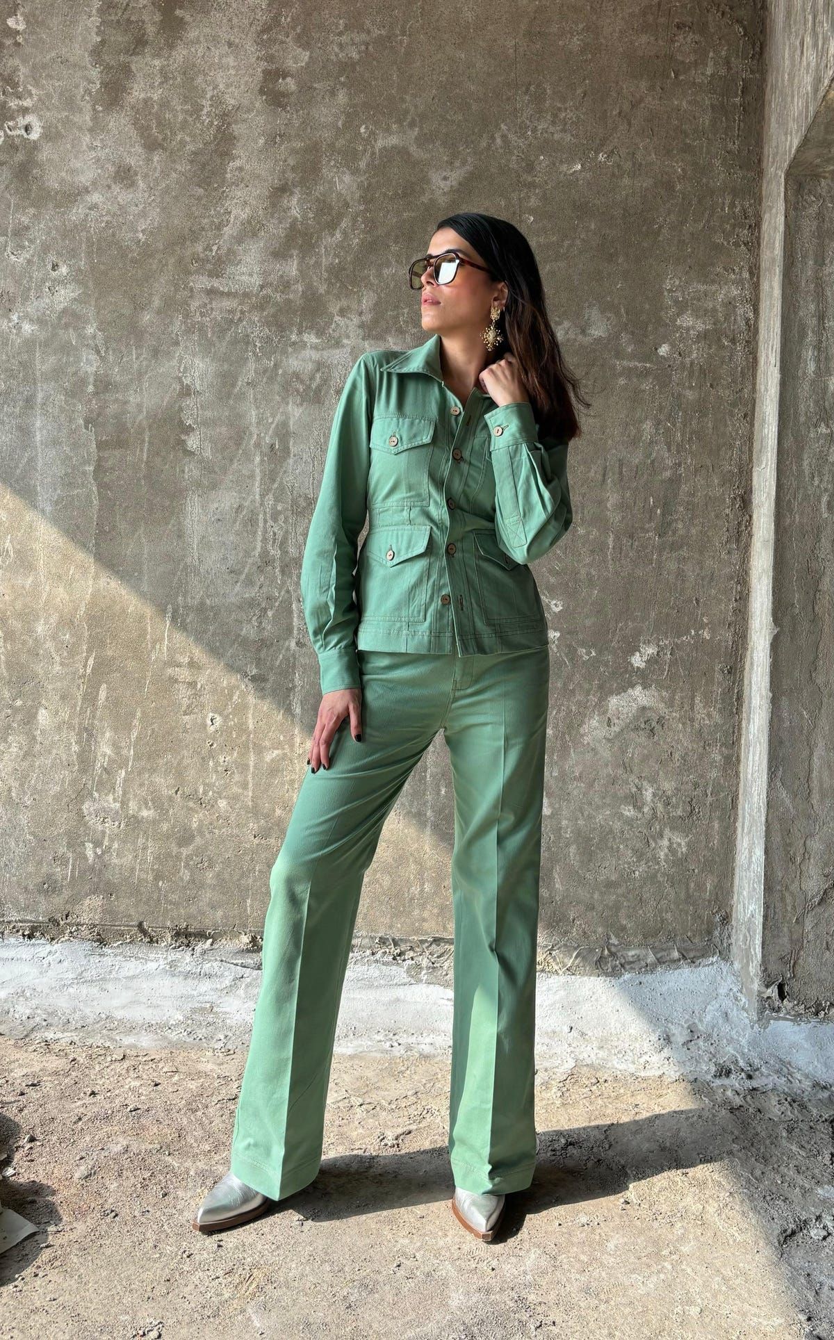 Vintage Green Co-ord Set - image 5