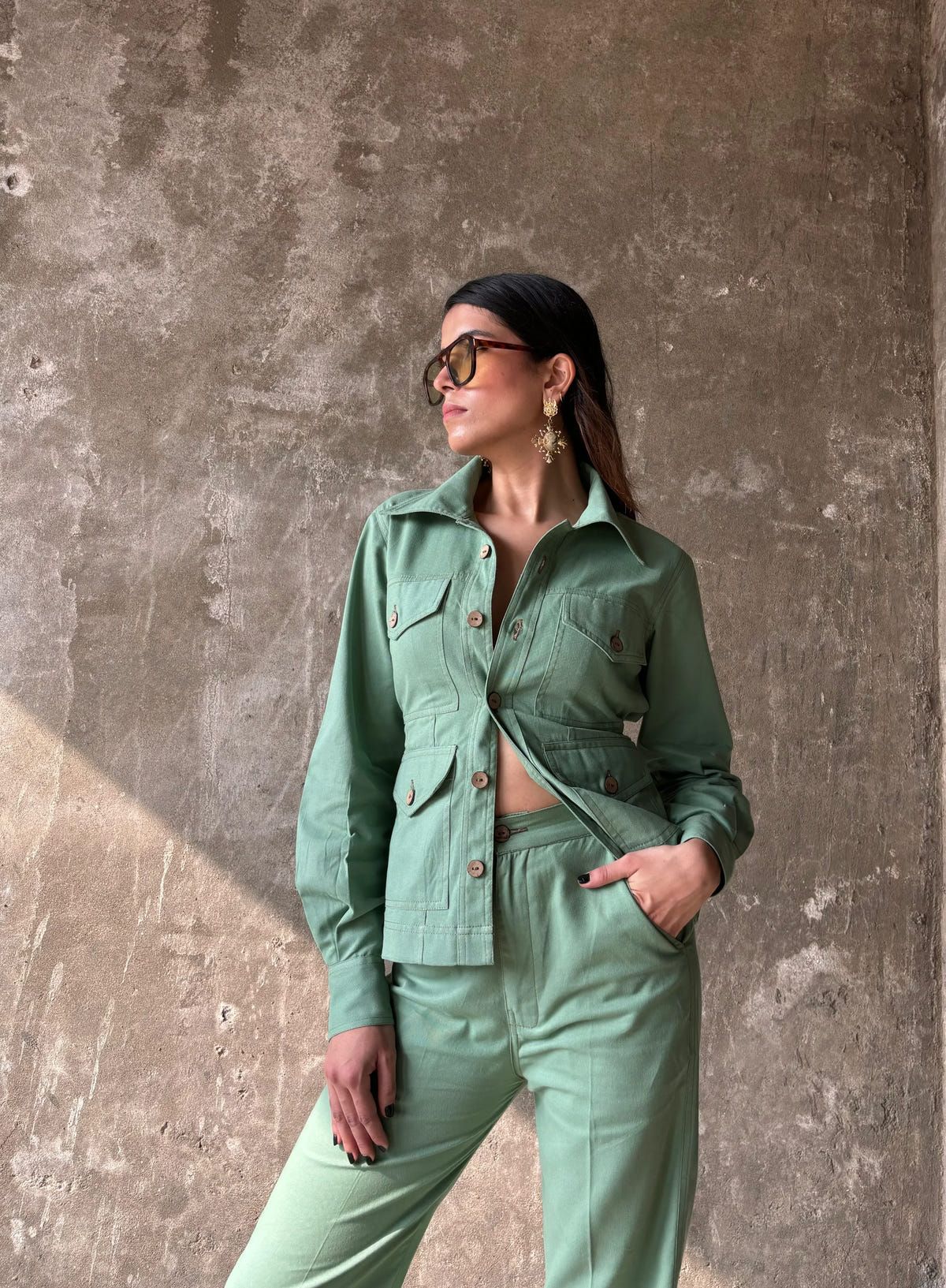Vintage Green Co-ord Set - image 7