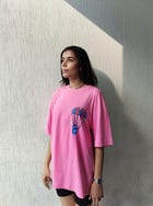 Youth Influencer Pink Oversized Tshirt view 1