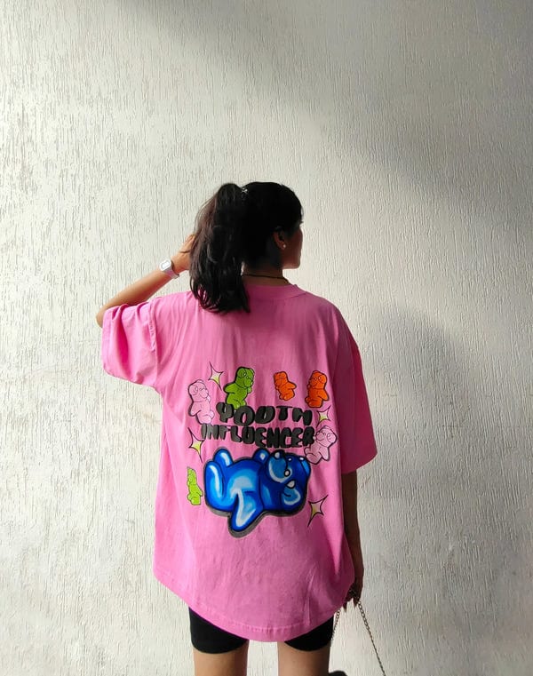 Inner Saints — Youth Influencer Pink Oversized Tshirt