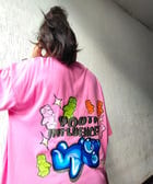 Youth Influencer Pink Oversized Tshirt view 3