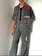 3D Box Grey Jacket & Pants view 1
