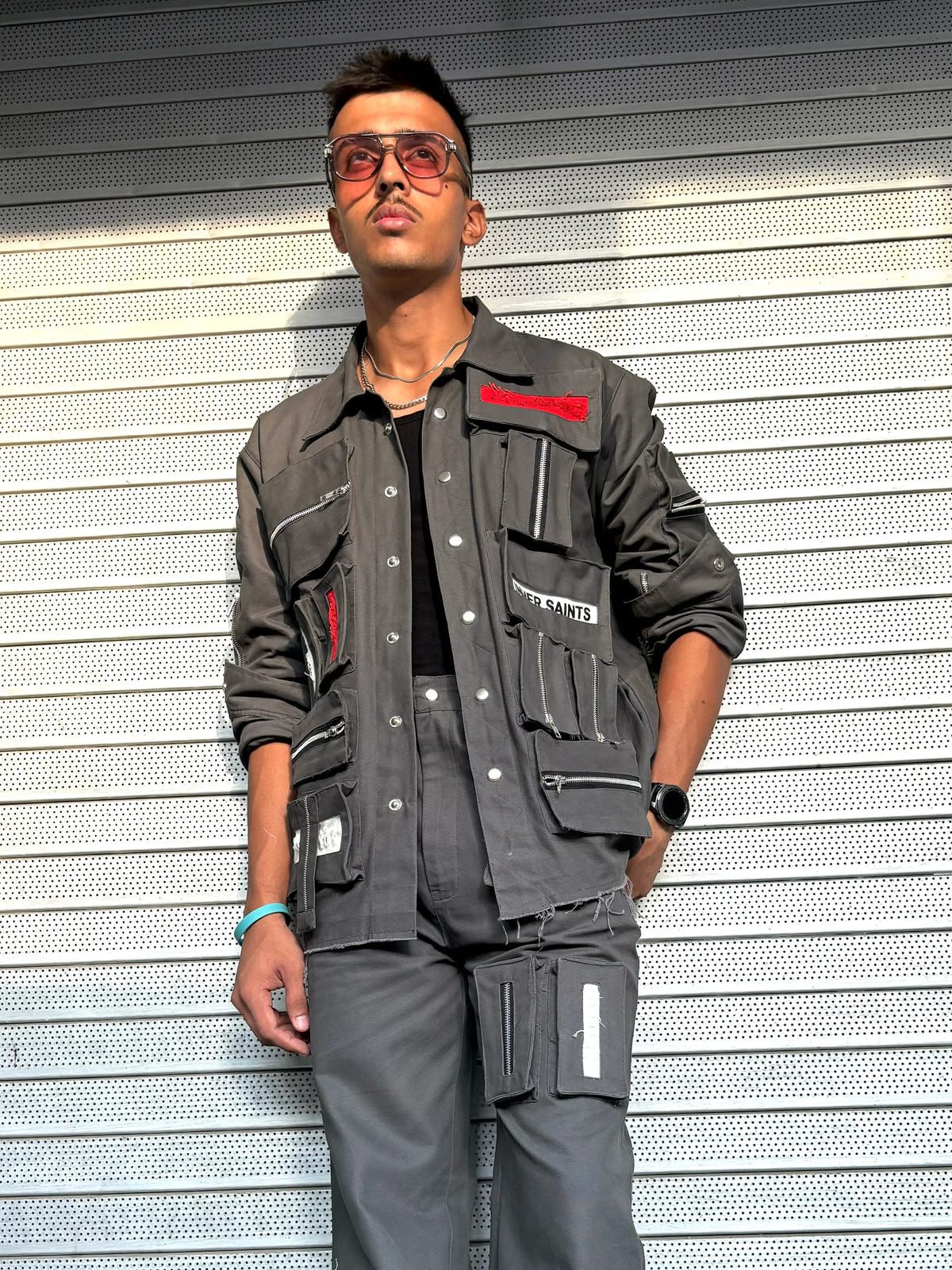 3D Box Grey Jacket & Pants - image 3