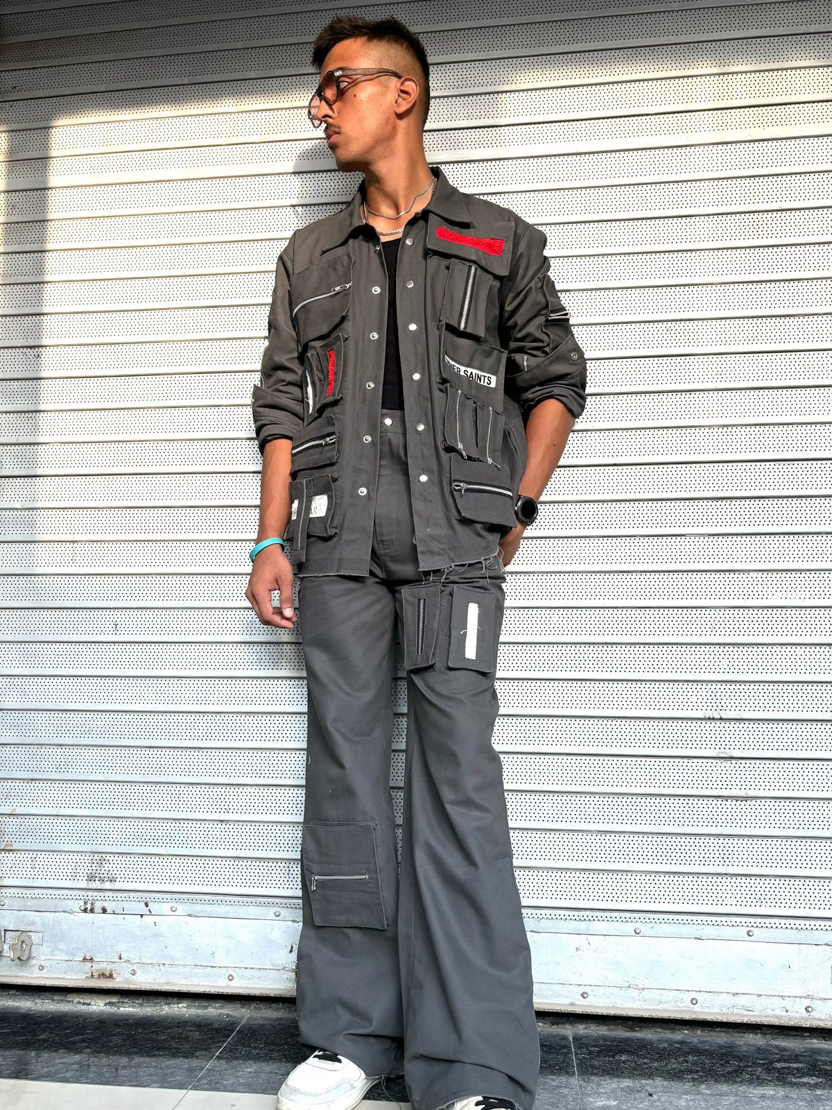 3D Box Grey Jacket & Pants - image 4