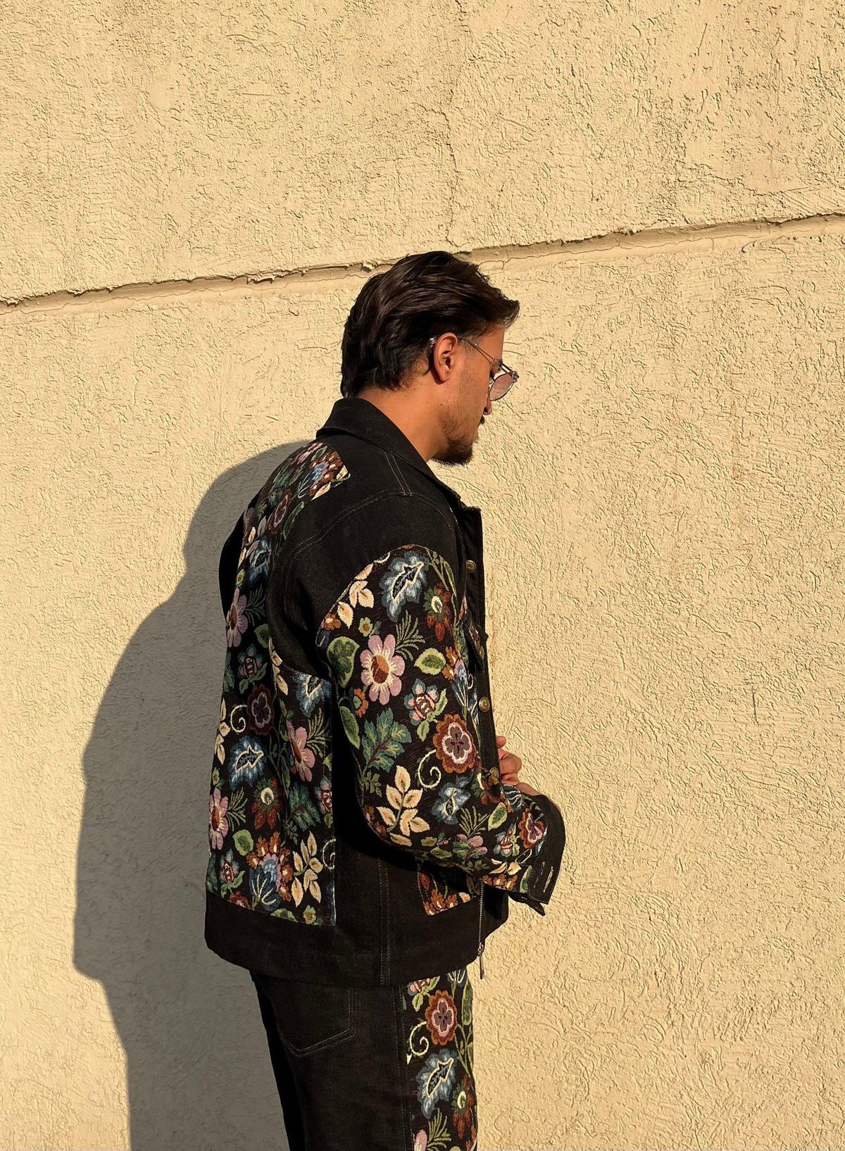 Black Floral Jacket - image 2