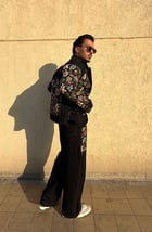 Black Floral Jacket view 6