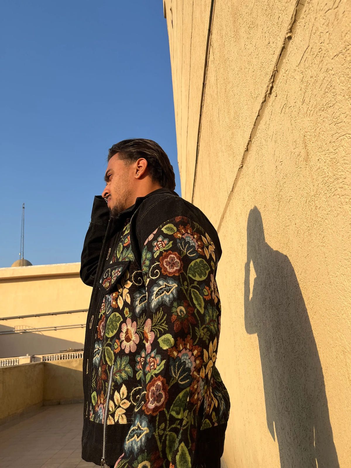 Black Floral Jacket - image 8