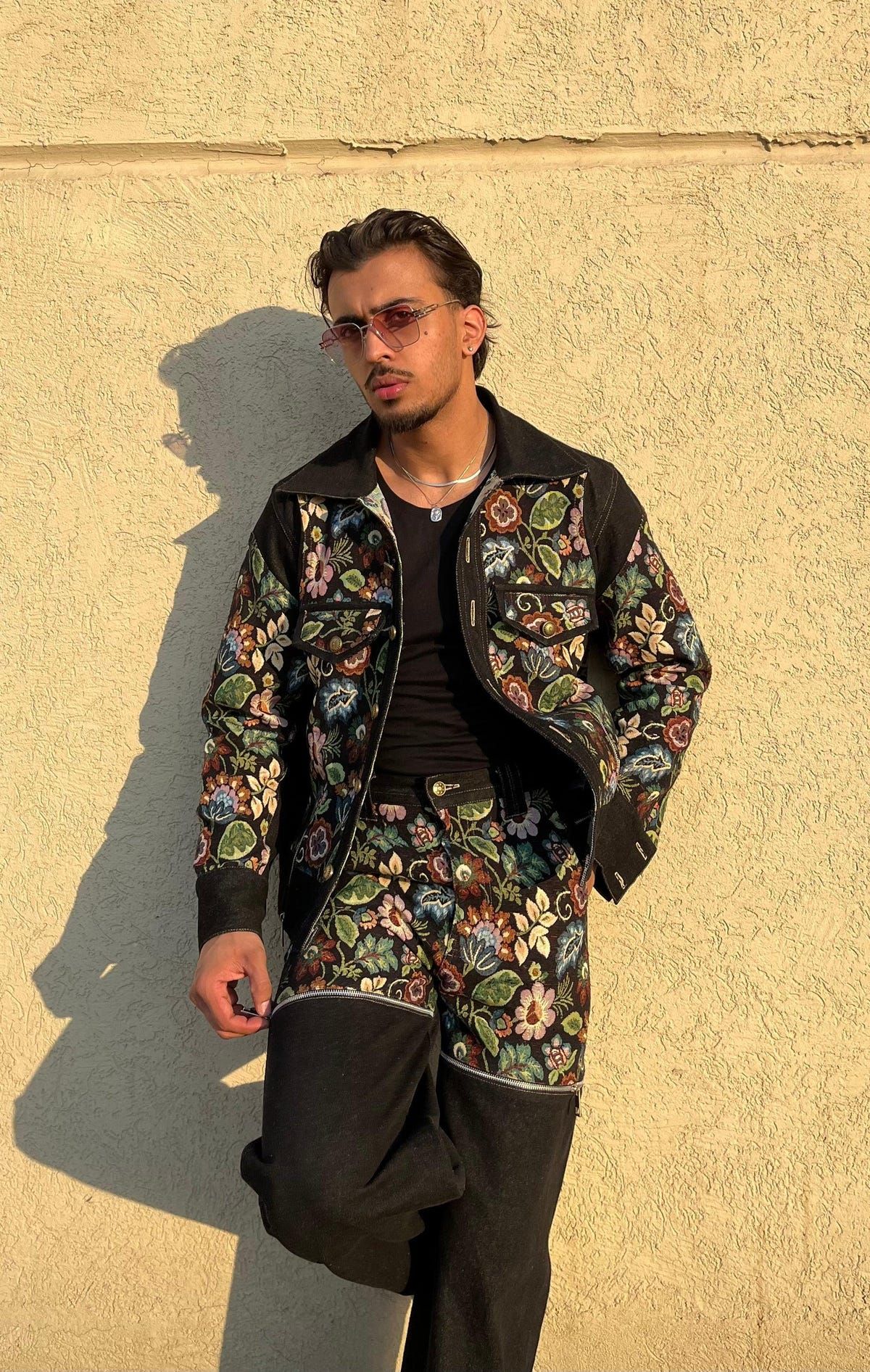 Black Floral Jacket - image 9