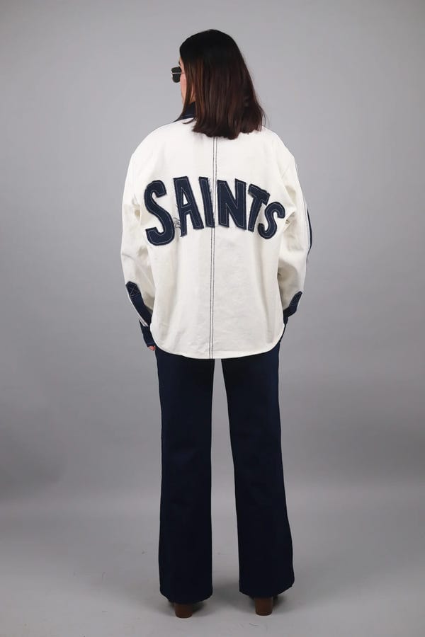 Inner Saints — Denim White Blue Shirt & Straight Fit Jeans Set