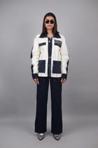 Denim White Blue Shirt & Straight Fit Jeans Set view 4