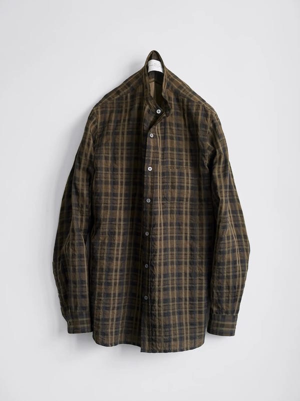 ITOH — IT.EXC.25.44 BAND COLLAR SHIRT