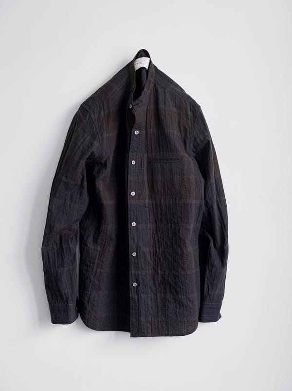 ITOH — IT.EXC.25.44 BAND COLLAR SHIRT