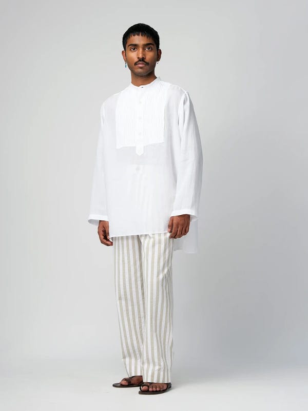 ITOH — IT.025.16.158 PLEATED LONG SHIRT