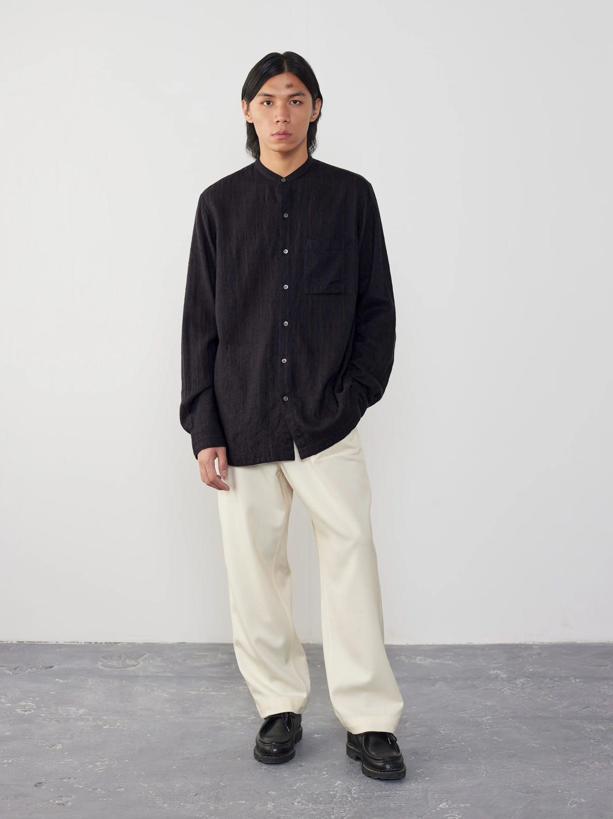 IT.EXC.23.18 BAND COLLAR EASY SHIRT - image 6