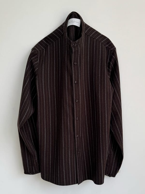 ITOH — IT.EXC.25.56 BAND COLLAR SHIRT