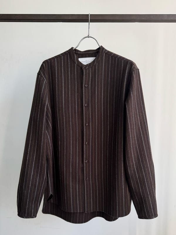 ITOH — IT.EXC.25.56 BAND COLLAR SHIRT