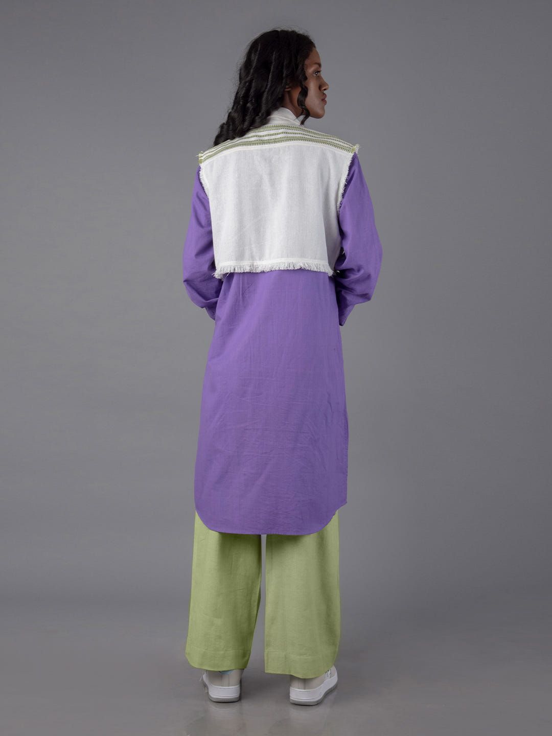 Women crop shirt kurta Pant - image 3