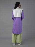 Women crop shirt kurta Pant view 3