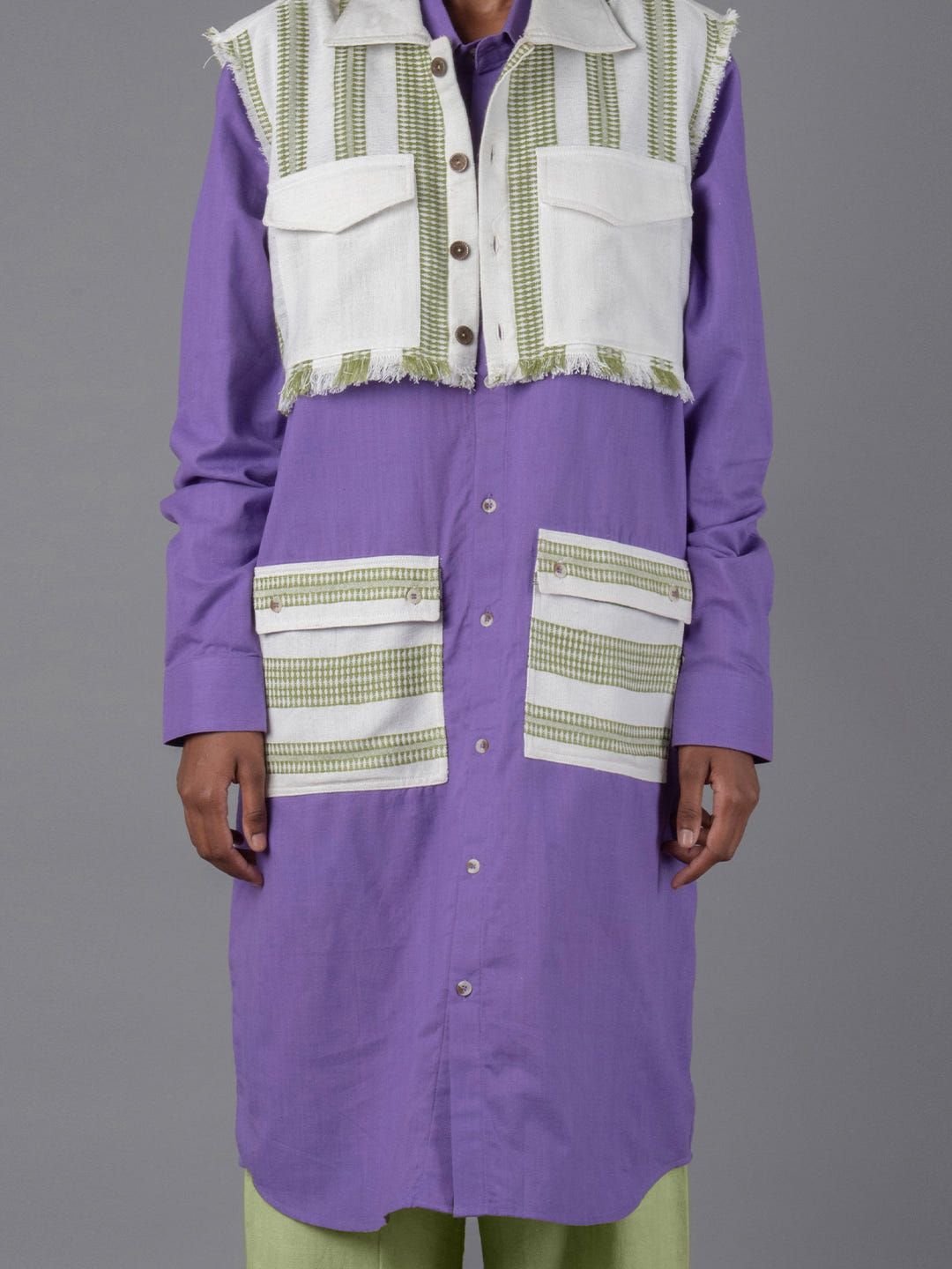 Women crop shirt kurta Pant - image 4