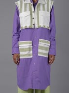 Women crop shirt kurta Pant view 4