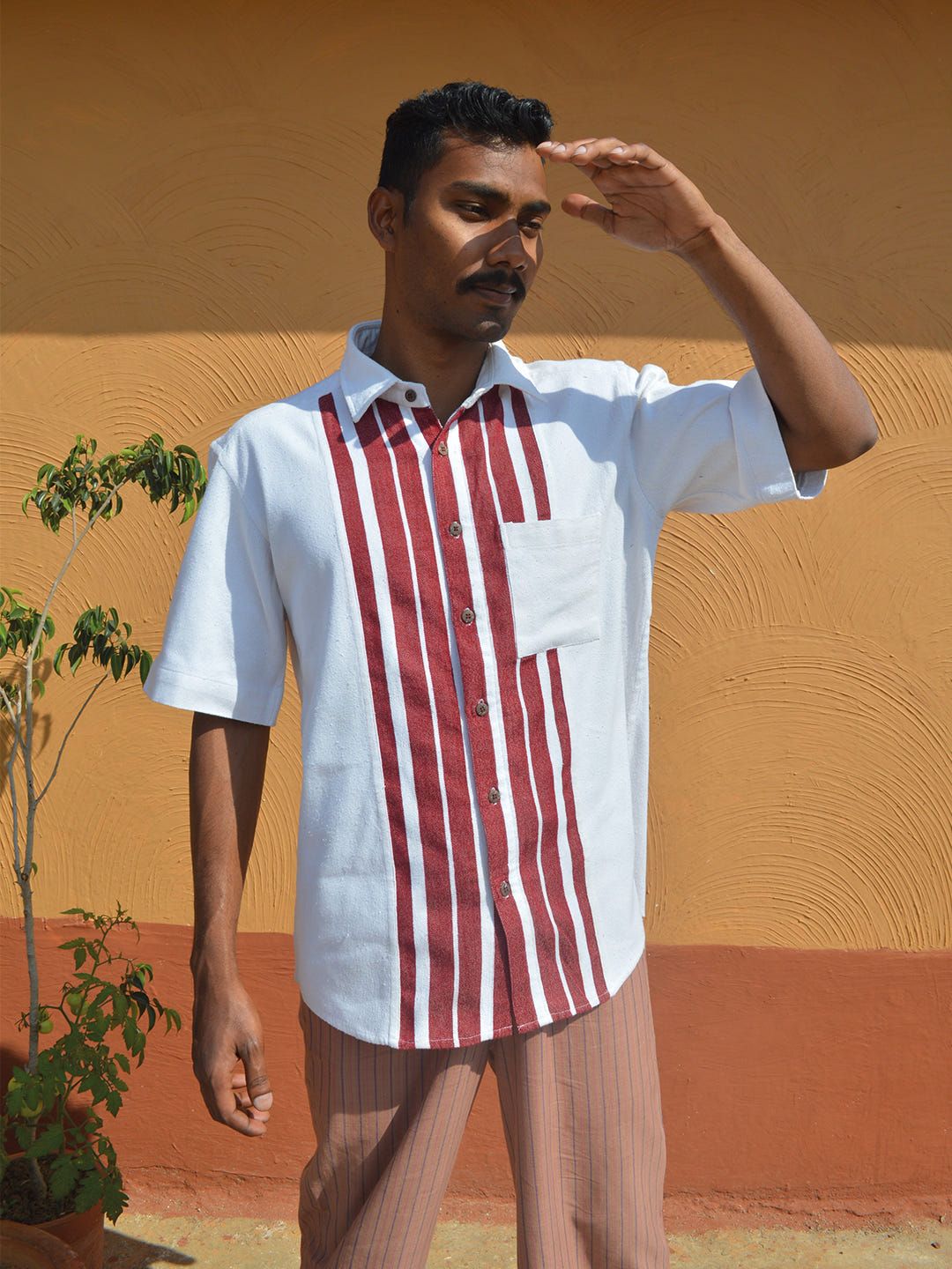 Unisex Biru Half Sleeved Shirt - image 1