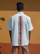 Unisex Biru Half Sleeved Shirt view 4