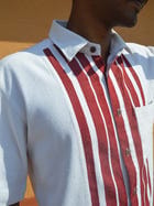 Unisex Biru Half Sleeved Shirt view 5