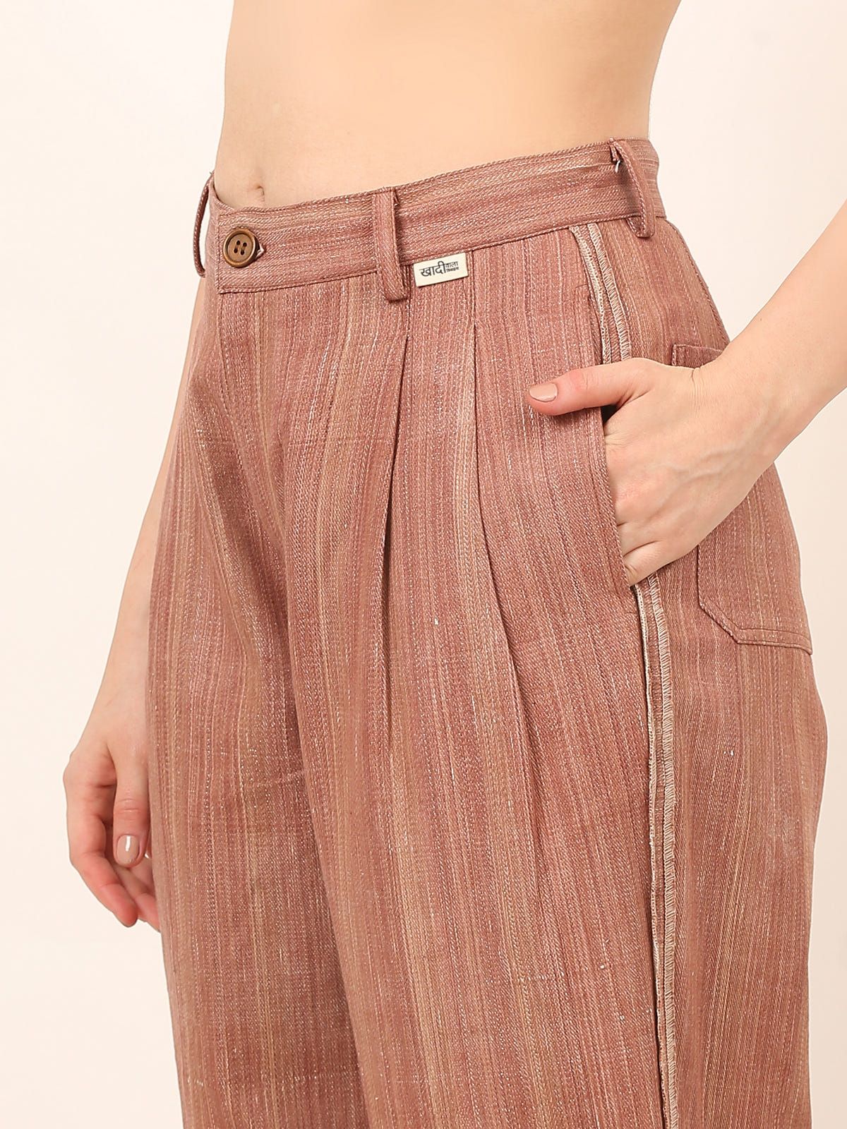 Handspun & Handwoven Denim pant - image 3
