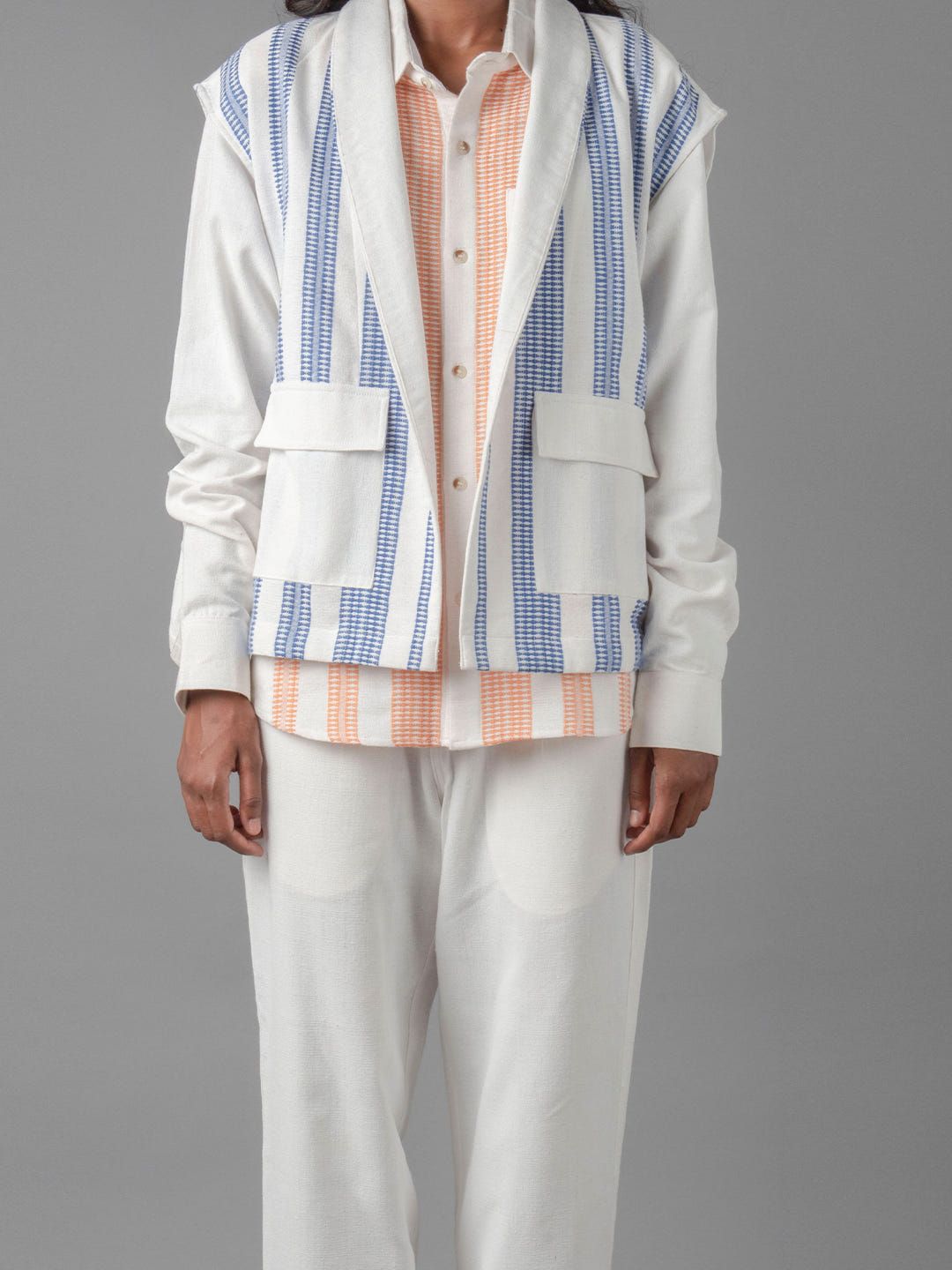 Women kukhna shirt sleeveless shrug pant - image 4