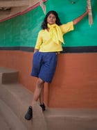 Yellow Tuibasa scarf view 1