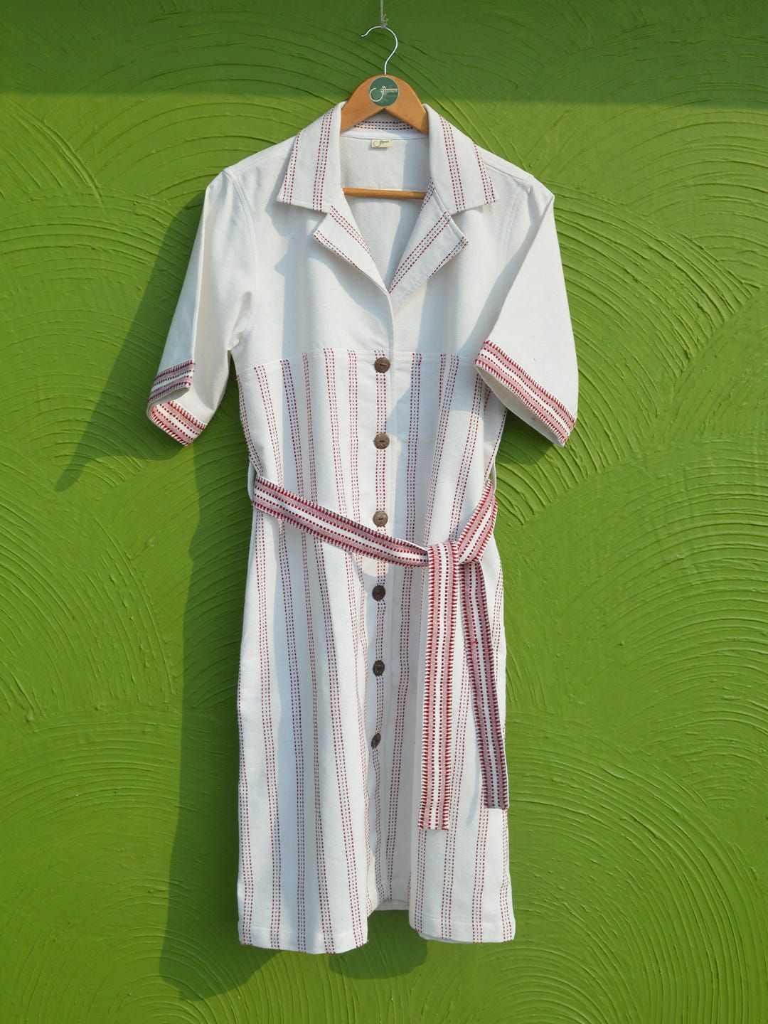 Camp collar shirt dress - image 1