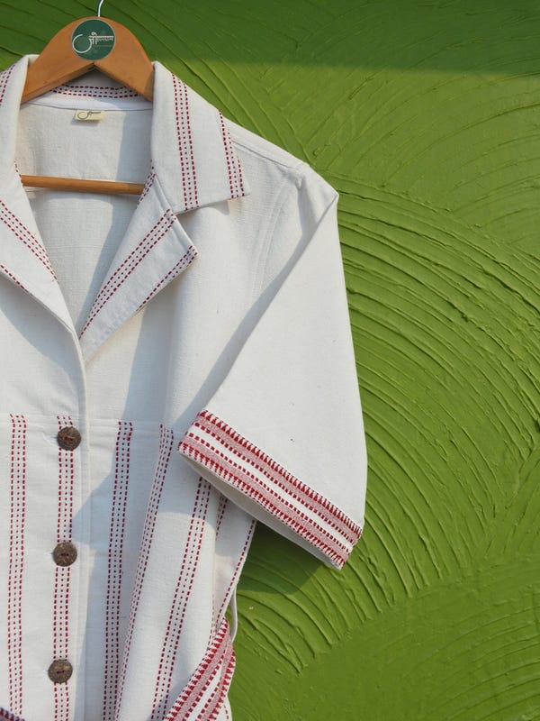 Johargram — Camp collar shirt dress