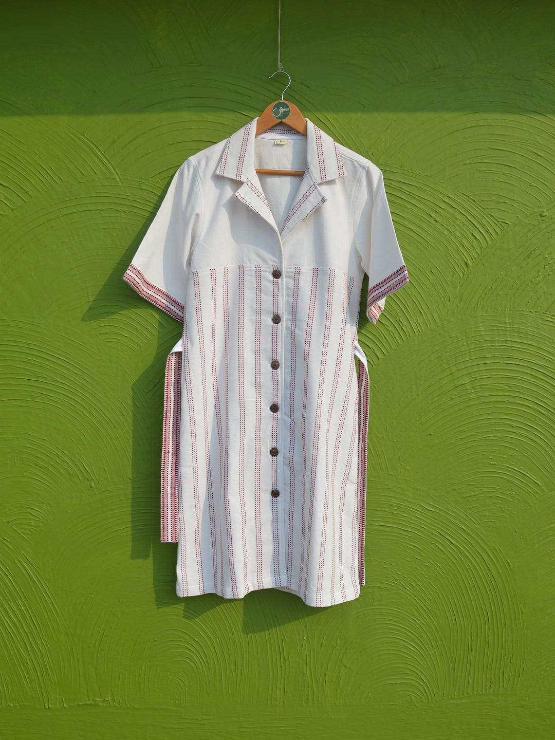 Camp collar shirt dress - image 5