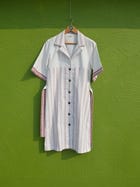 Camp collar shirt dress view 5