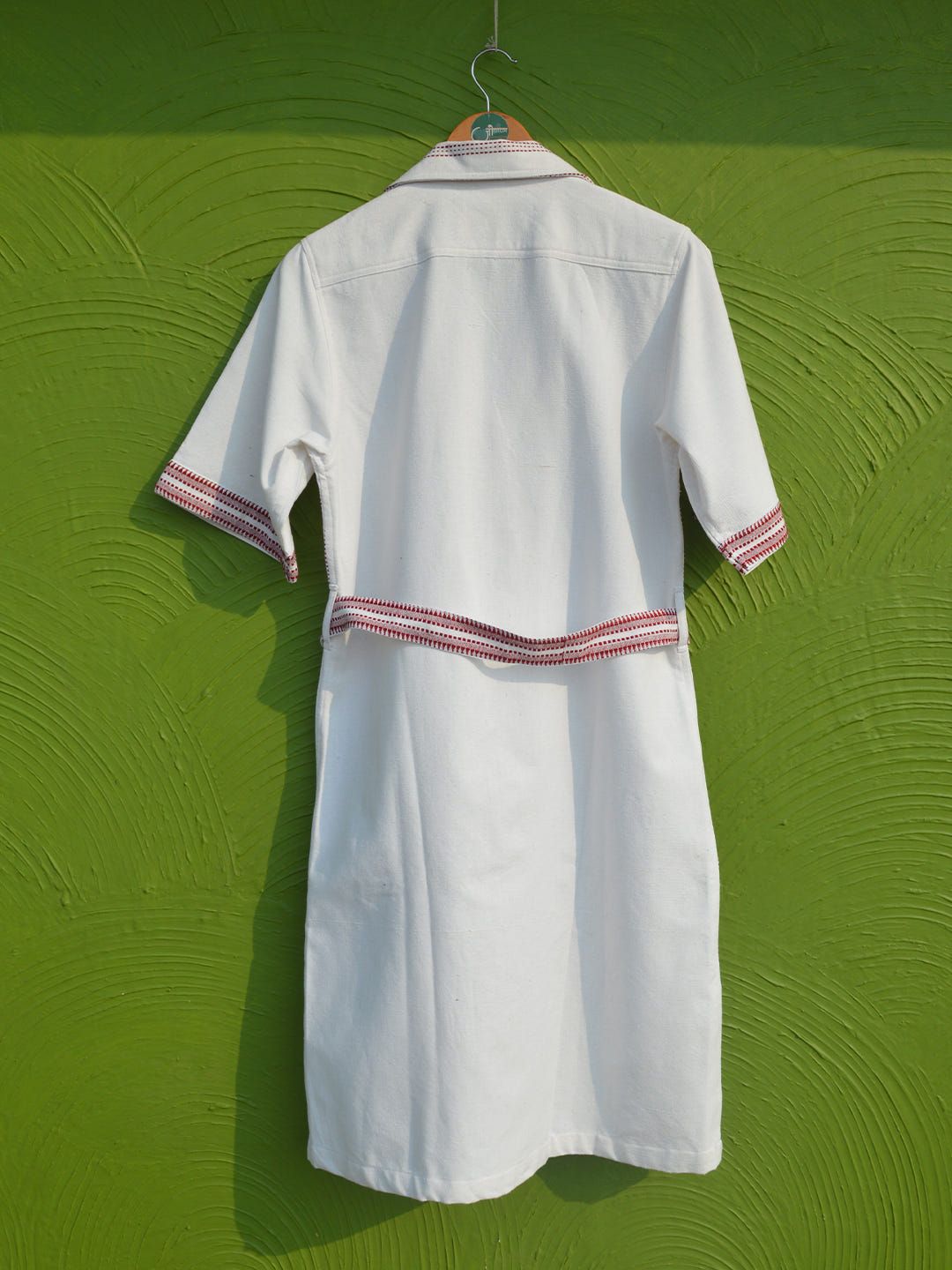 Camp collar shirt dress - image 6