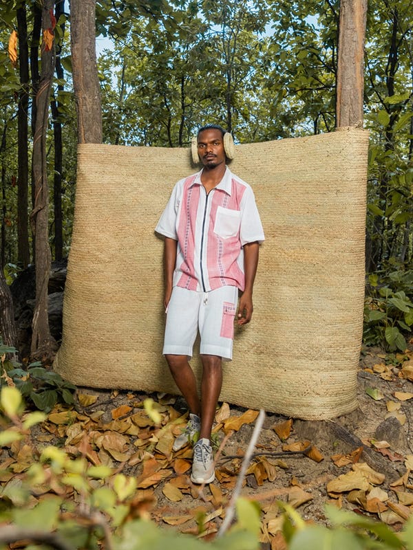 Johargram — Pindna half shirt and short co-ord set