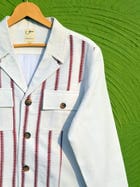 Maroon Biker jacket view 3