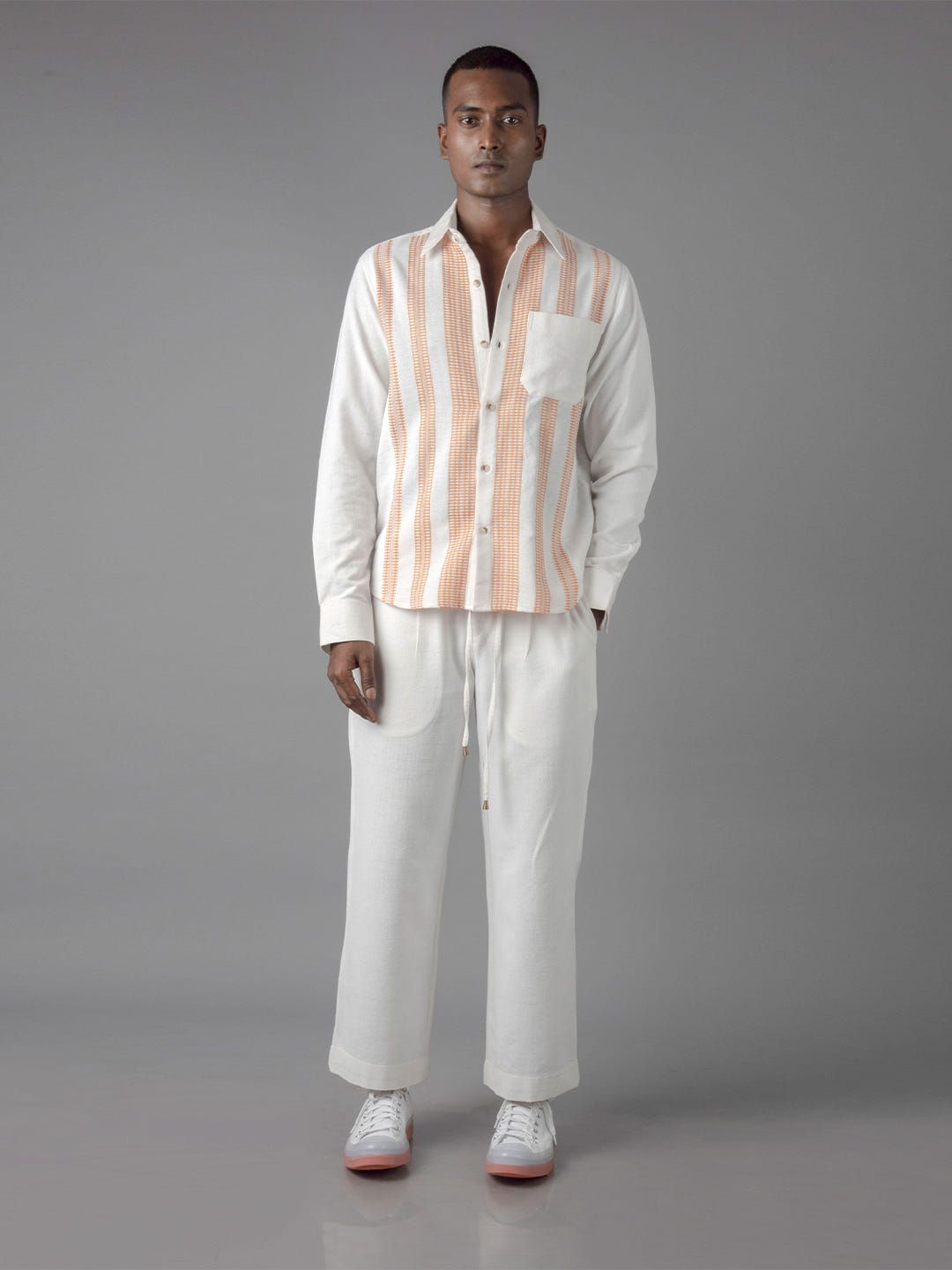 Unisex Khukhna peach shirt - image 5