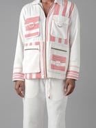 Jharkhand handloom textile unisex Shacket view 3