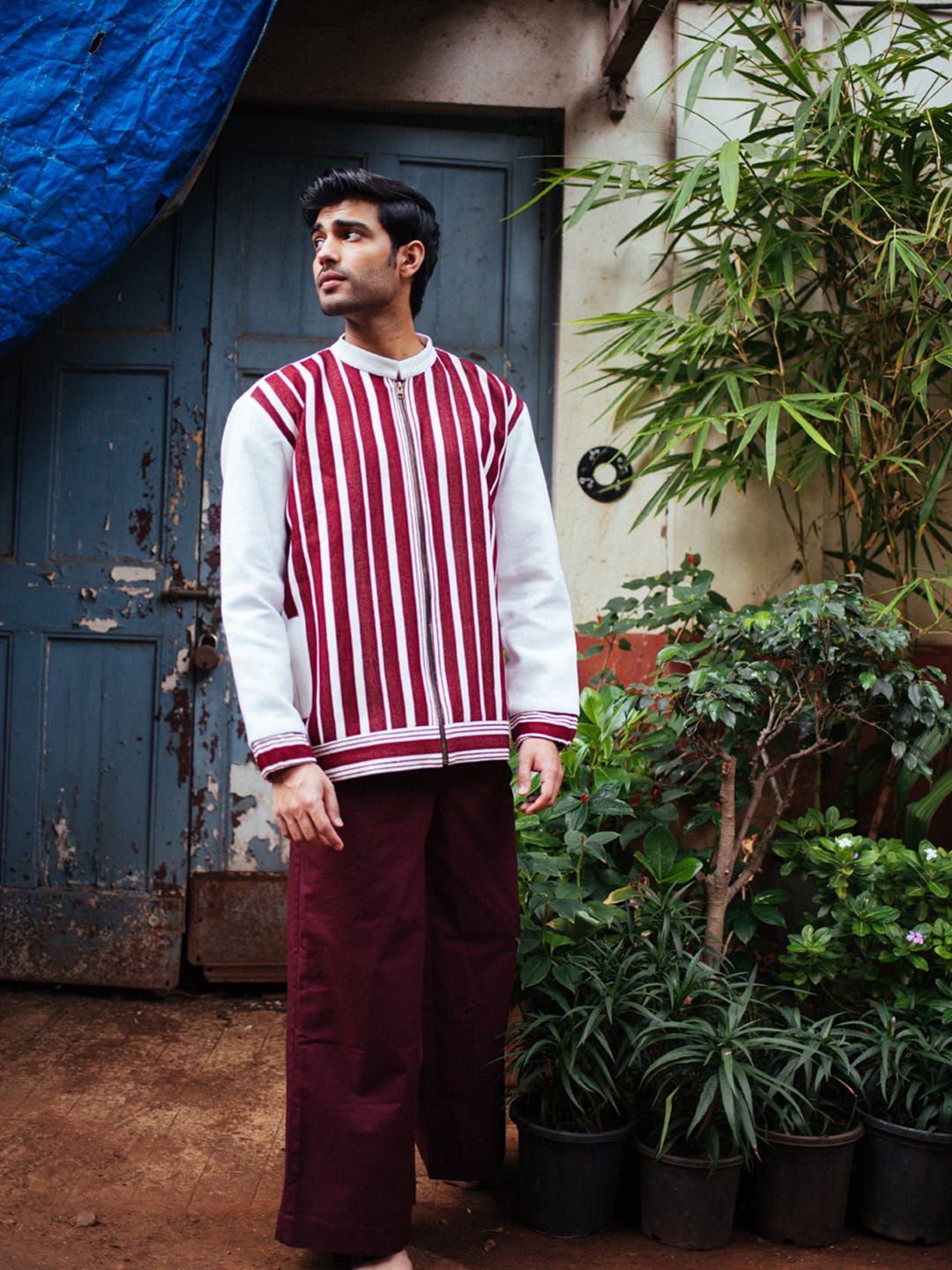 Biru Unisex Bomber Jackets - image 6