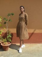 Handloom Checked Dress view 1