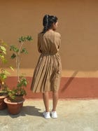 Handloom Checked Dress view 3