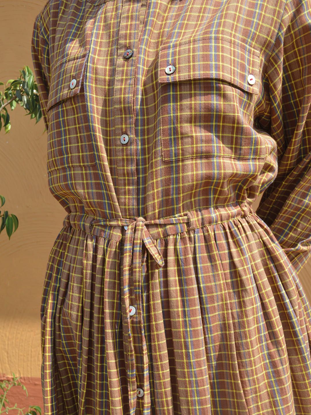 Handloom Checked Dress - image 4