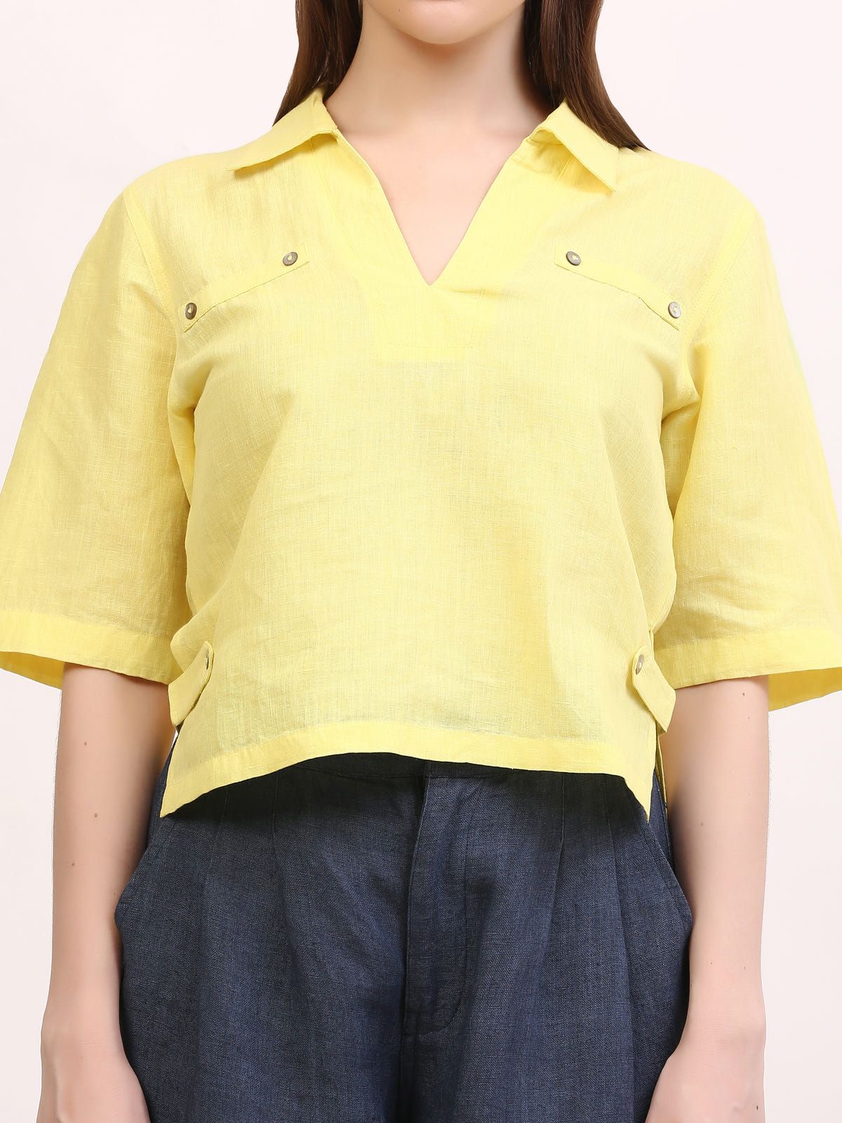 Yellow Tuibasa Women Tunic top - image 3