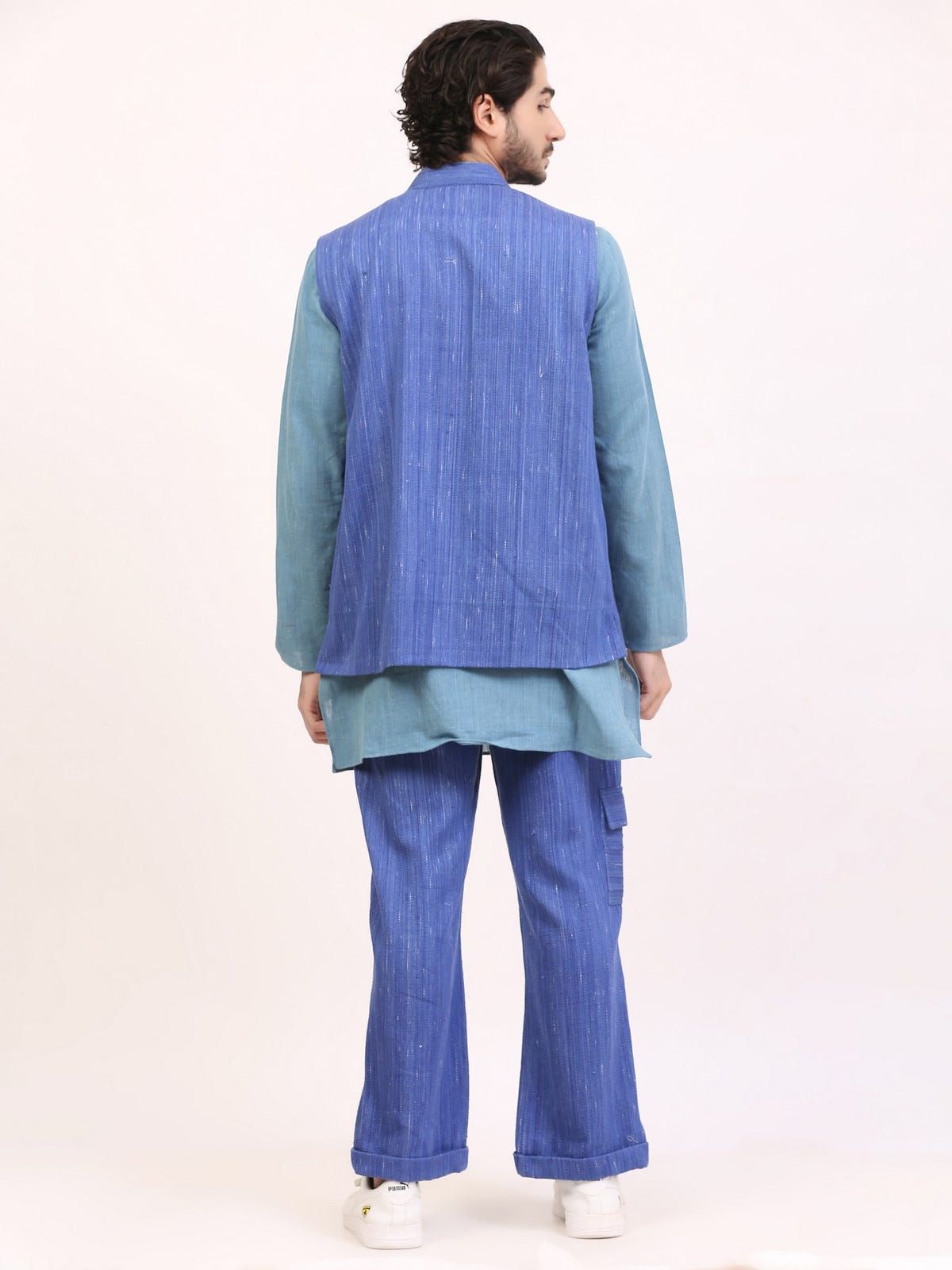 Handwoven Denim Co-Ord Set - image 3