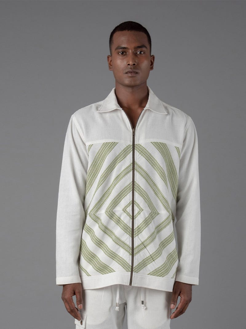 Unisex  Mitered Shacket
