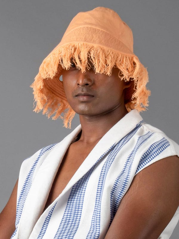 Johargram — Peach Bucket cap