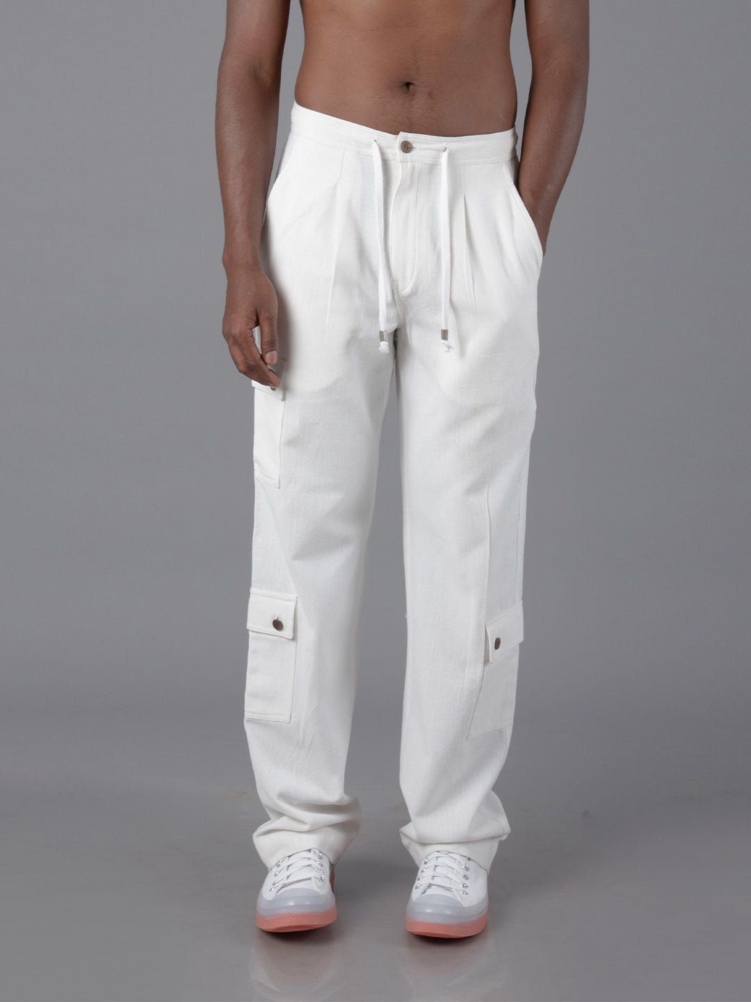 Jharkhand Handloom Textile Unisex Straight Cargo Pant - image 1