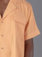 Handloom cotton Unisex  camp collar shirt view 4